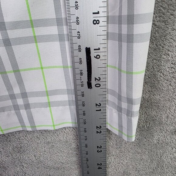 Mens Ben Hogan White Green Gray Plaid Golf Shorts Polyester 11" Inseam Size 40 - Picture 8 of 10